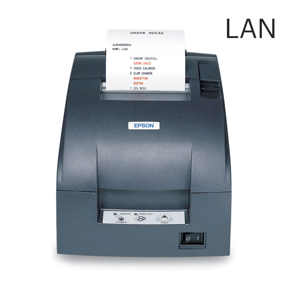 Wired Impact Kitchen Printer (Prints Red & Black) - Epson TM-U220B
